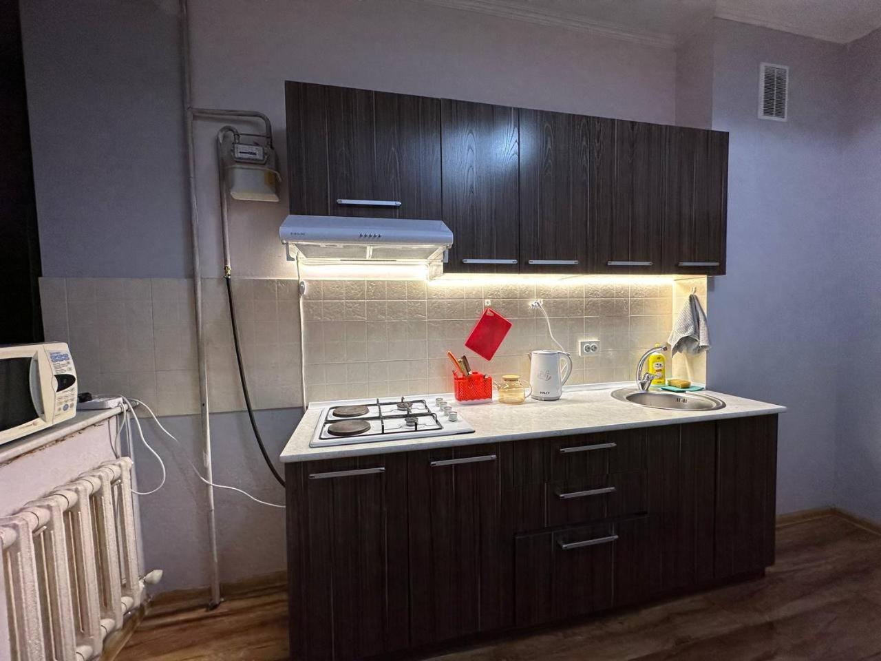 1-Room Apart. 21 On Usenbaeva 52 Near Eurasia Shopping Center Бішкек Екстер'єр фото